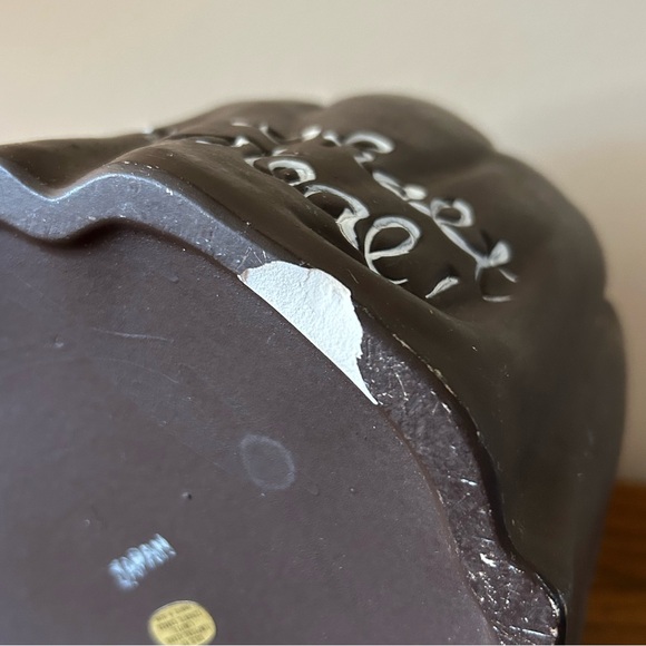 Vintage Friar Monk Cookie Jar 'Thou Shalt Not Steal' Japan holding book - Picture 9 of 10